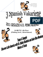 3 Spanish Vakariene