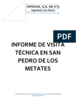 Visita Tecnica San Pedro de Los Metates