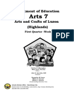 Arts 7: Department of Education Arts and Crafts of Luzon (Highlands)