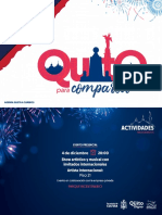Agenda Fiestas de Quito 2021 Eventos