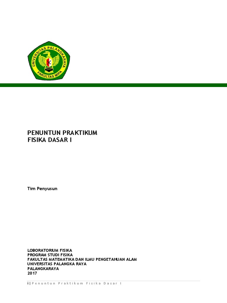 Panduan Praktikum Fisika Dasar | PDF | Metode & Bahan Ajar | Komputer