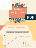 Aplikasi Fungsi Linier