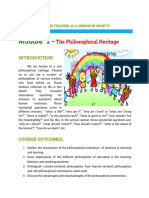 CHAPTER 1 - Module 1 - The Philosophical Heritage