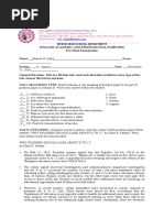 (Template) English Prefinal Exam