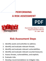 Performing A Risk Assessment: Flourensia Sapty Rahayu S.T., M.Kom