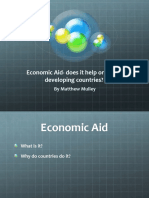 Economic Aid-Does It Help or Hinder Developing Countries?: by Matthew Mulley