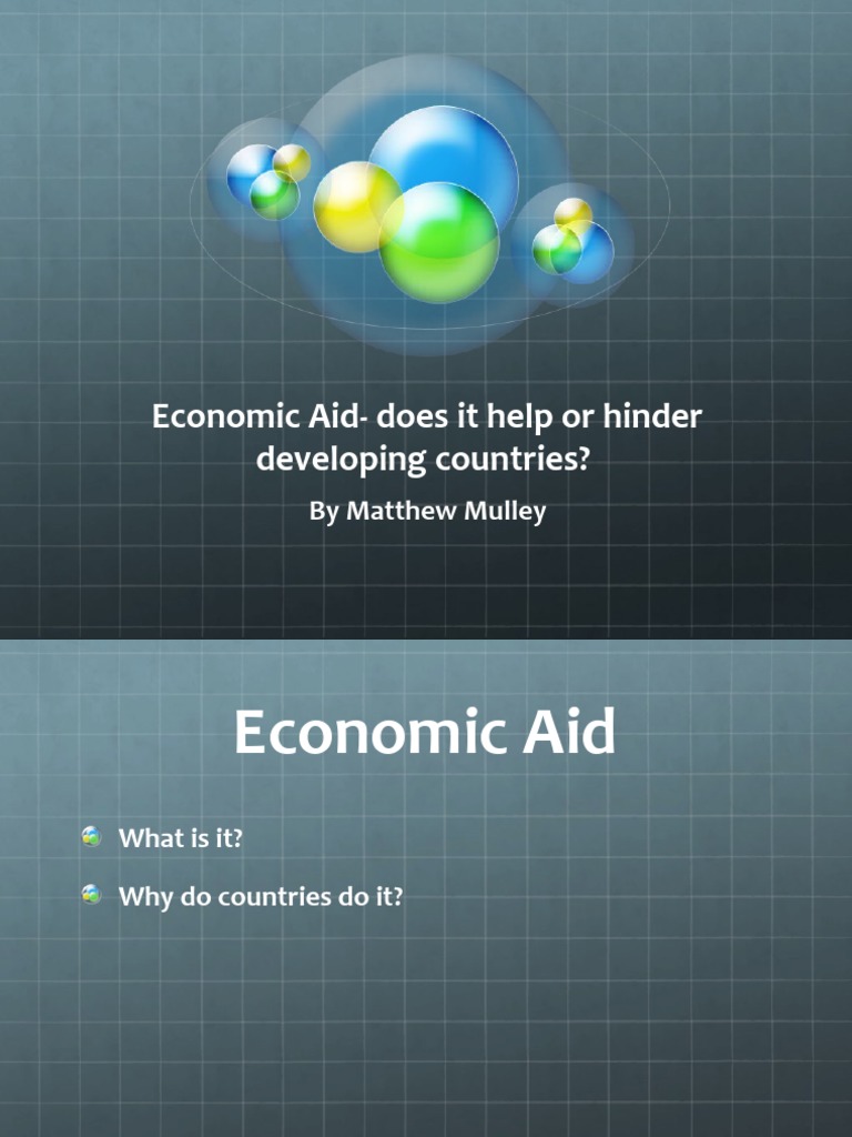 Impact of Economic Aid on Developing Nations | PDF | Politics | Social ...