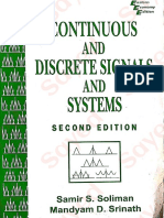 Continuous and Discrete Signals and System (Second Edition) by Samir S. Soliman, Mandyam D. Srinath (Chapter 1 & 2)