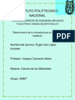 Determinación de La Microestructura en Aleaciones Metálicas