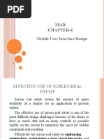 MAD Chapter-4: Mobile User Interface Design