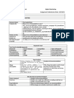 SEO Assessment Assignment Digital Marketing Assignment Submission Date: 12/12/21