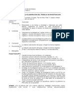 Esquema para Elaborar Los Trabajos de Investigación