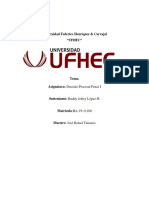Derecho Procesal Penal en la UFHEC
