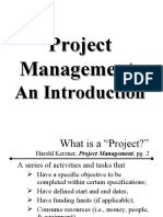 Project Management Introduction