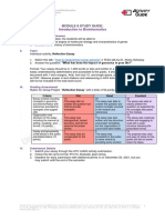 Introduction To Bioinformatics: Module 6 Study Guide