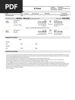 Outbound - : E-Ticket Travellers Information