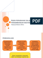 5-Agen Perubahan Dalam Pengembangan Masyarakat