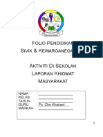 Folio PSK Aktiviti Di Sekolah Laporan Khidmat Masyarakat - ForM 2 V2