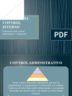 Revisión Del Control Interno: Diferencias Entre Control Administrativo y Financiero