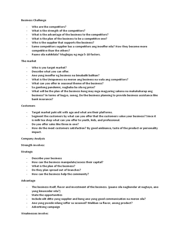 How to Write a Milk Tea Business and Marketing Plan