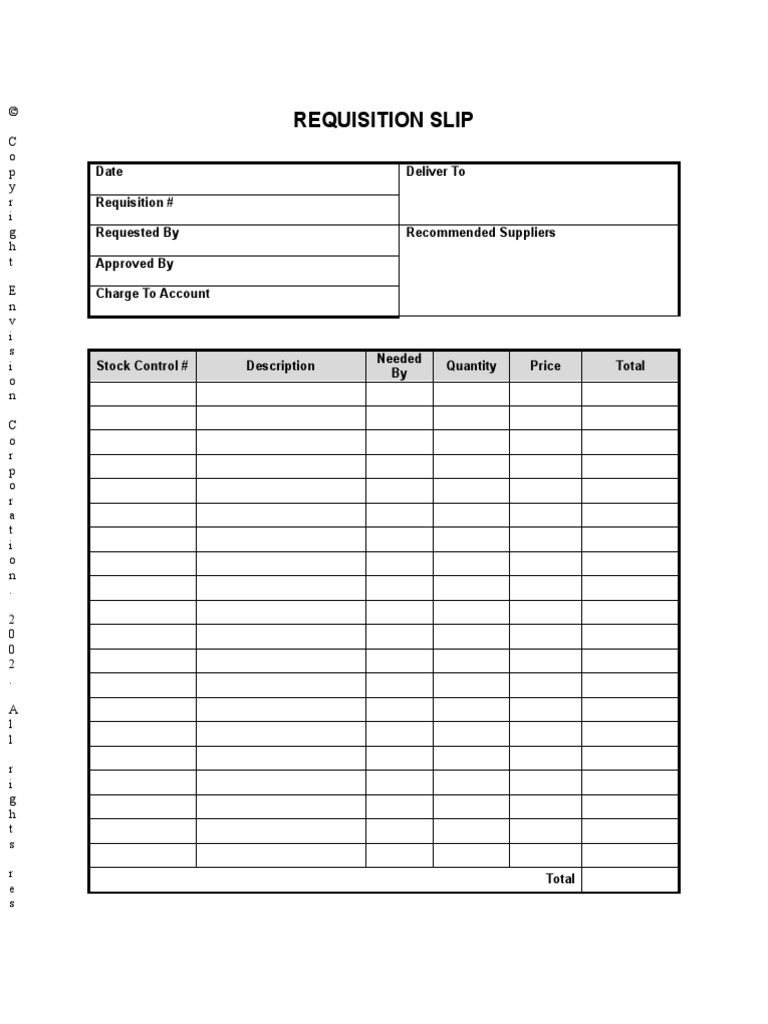 Requisition Slip | PDF