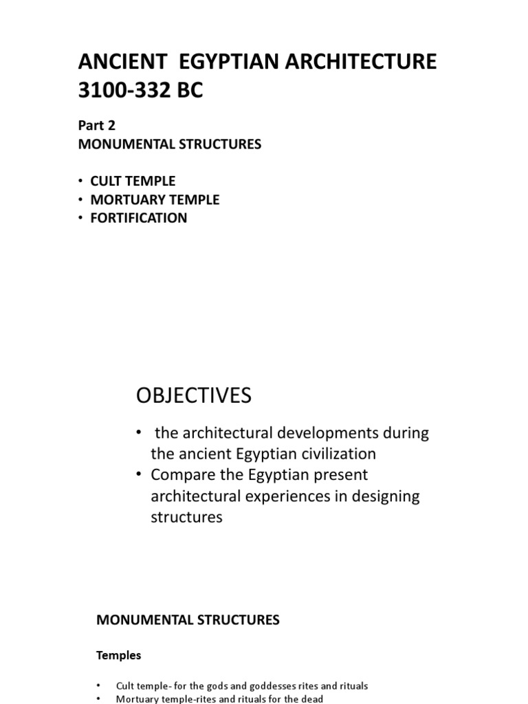 Part 2 Egyptian Architecture | PDF | Ancient Egypt