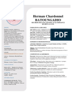 Herman Chardonnel Batoungadio: Recherche D'Un Contrat D'Alternance de Deux (2) Ans