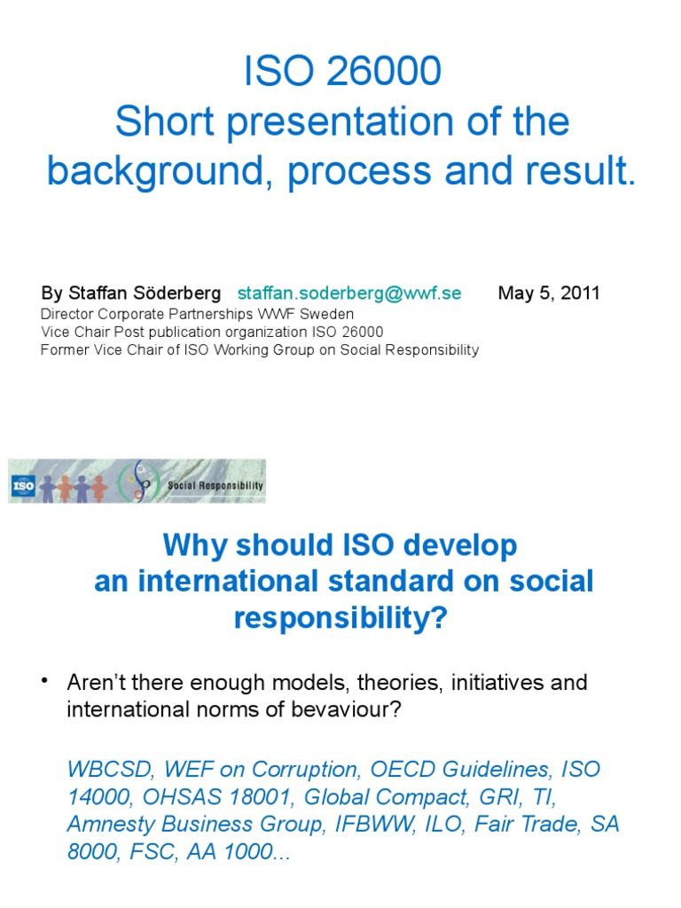 ISO 26000: Guidance on Social Responsibility | PDF | International ...