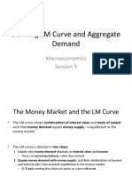 Deriving LM Curve and Aggregate Demand: Macroeconomics Session 9