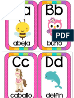 Abecedario Animales Formato Tarjetas PDF