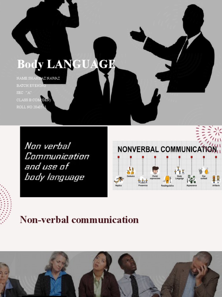 Understanding Male Body Language | PDF | Nonverbal Communication ...
