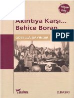 Güzella Bayındır Akıntıya Karşı Behice Boran Yazılama Yayınları