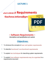 1 - LECTURE - Software Requirements