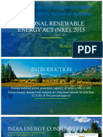 National Renewable Energy Act (Nre), 2015