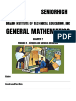 Quarter 2 - Module 4 GENERAL MATHEMATICS