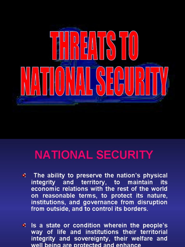 National Security Threats in the Philippines | PDF | Guerrilla Warfare ...