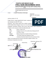 Permohonan Sumbangan Pengajian Umum Isra' Mi'raj