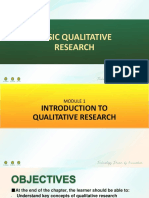 Module 4 - Basic Qualitative Research