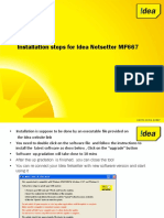 Latest Software Installation Steps For Idea Netsetter MF667