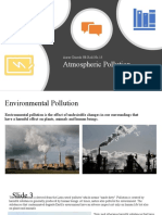 Atmospheric Pollution: Aarav Dinesh 9B Roll No.15