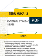Temu Muka 12: External Stakeholder Issues