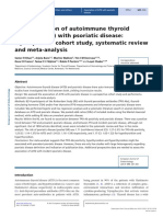 [1479683X - European Journal of Endocrinology] the Association of Autoimmune Thyroid Disease (AITD) With Psoriatic Disease_ a Prospective Cohort Study, Systematic Review and Meta-Analysis