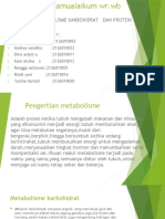 Metabolisme Karbohidrat dan Protein