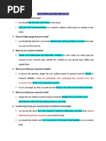 Possible Questions and Answers Defense