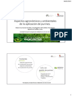 Aspectos agronómicos y ambientales de la aplicación de purines