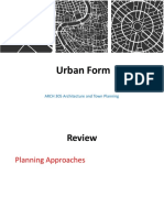 Urban Form: ARCH 305 Architecture and Town Planning
