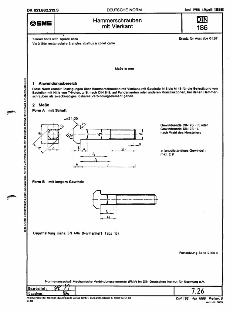 Din 186 | PDF