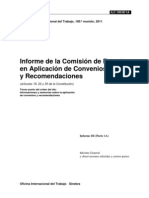 Informe de La Comisión de Expertos en Aplicacion de Convenios y recomendaciones-OIT