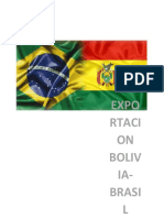 Brasil Bolvia Exportacion