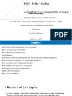 Punctuated Equilibrium Theory Explaining Stability and Change in Public Policymaking - Syed Rashedul Hossen